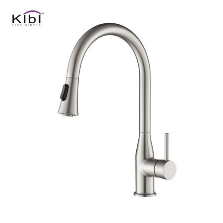 KIBI Napa Single Handle Pull Down Kitchen Sink Faucet KKF2005BN